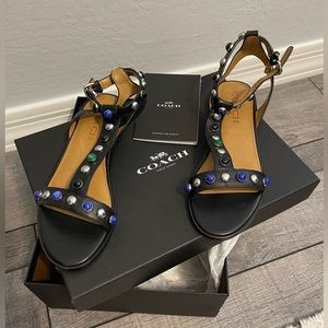 New with box Coach Sadie sandals size 5.5